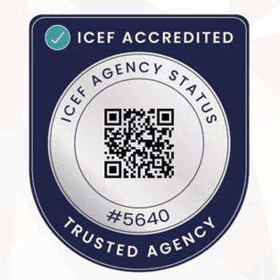 ICEF ACCREDITED logo